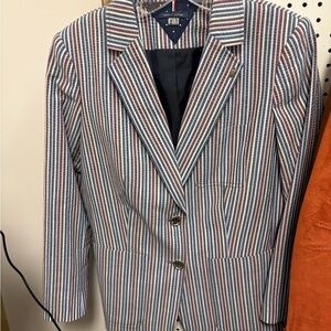 Tommy Hilfiger Striped Blazer - Red, Blue, White